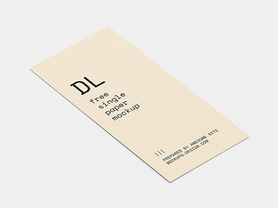 Free DL flyer mockup