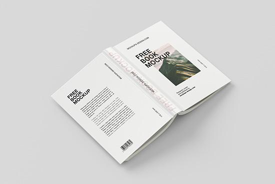 Hardcover book mockup