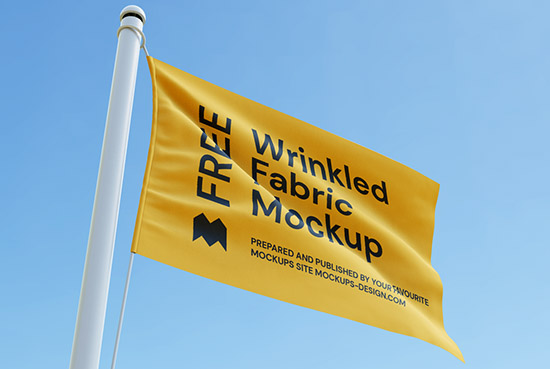 Free flag mockup