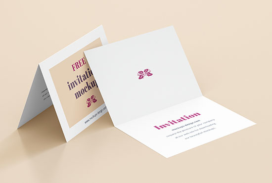 Free invitation mockup