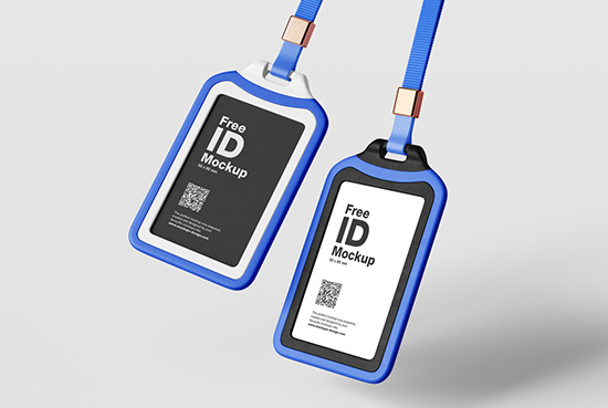 Plastic ID case mockup