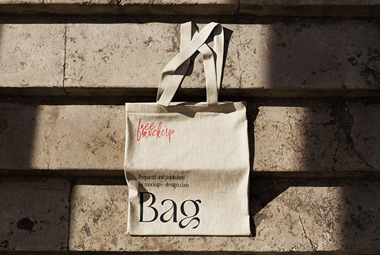 Canvas bag mockup