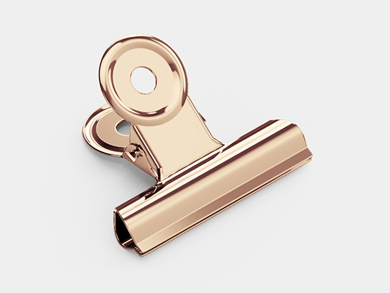 Letter clip mockup