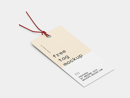 Fashion tag mockup