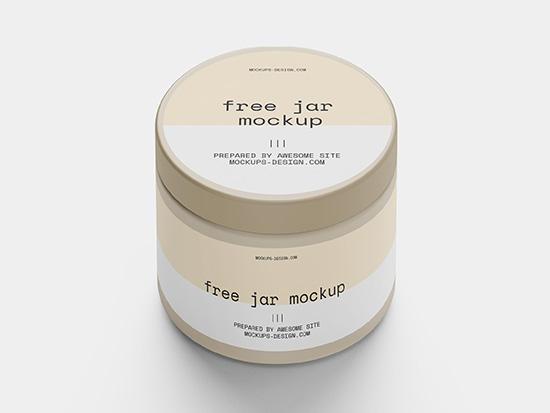 Simple jar mockup