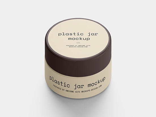 Small jar mockup